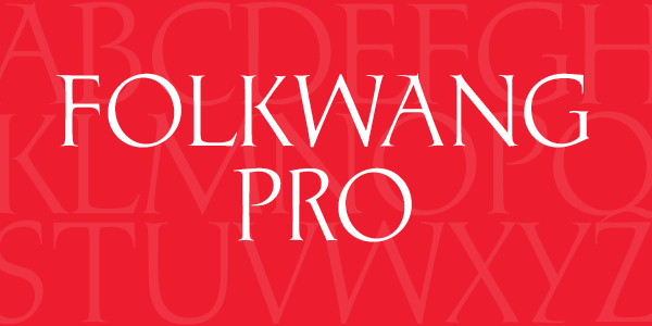 Пример шрифта P22 Folkwang Pro #1